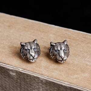 Tiger Head Earrings
