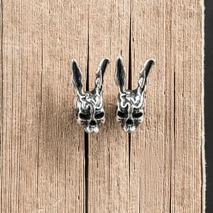 Rabbit Gothic Stud Earrings