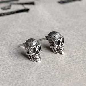 Skull Pervert Gothic Stud Earrings