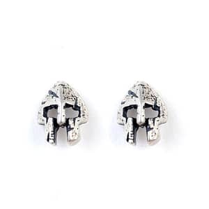 sterling silver Spartan Helmet Studs