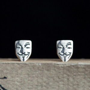 V for Vendetta Mask Stud Earrings