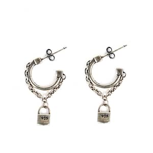 Lock Chain Earrings
