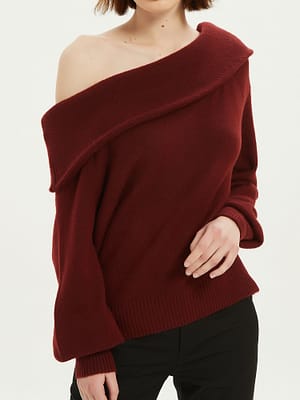 off the shoulder sweater