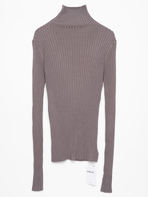 ribbed turtleneck sweater