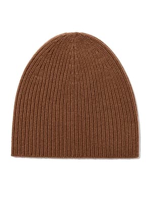 wool beanie brown