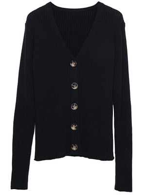 black cotton cardigan