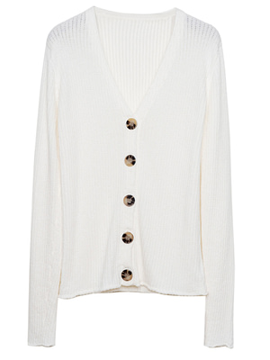 white cotton cardigan