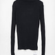 black turtleneck sweater