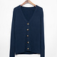 navy blue v neck cardigan