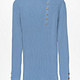 mock neck sweater blue