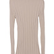 beige mock neck cotton sweater top