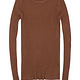 brown ribbed sweater