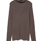 Taupe Raglan sleeve Mock turtleneck sweater