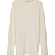 raglan sleeve turtleneck sweater beige