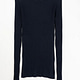 navy blue ribbed sweater