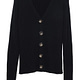 black cotton cardigan